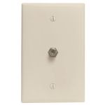 Leviton Lt Almond Single F-cnnct