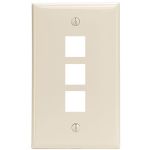 Leviton Lt Almond Quickport 3port