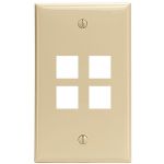 Leviton Ivory Quickport 4-port