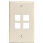Leviton Lt Almond Quickport 4port
