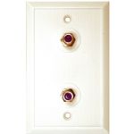 Eagle Aspen Ivory Wall Plate W/2 Rg6s