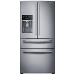 Samsung RF28HMEDBSR Energy Star 28.2 Cu. Ft. French Door Refrigerator with Counter-Height FlexZone Drawer and Freezer Drawer, Stainless Steel