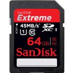 SanDisk 64GB Extreme UHS-I SDXC Memory Card (Class 10)