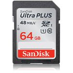 SanDisk 64GB Ultra Plus SDXC UHS-I Memory Card (Class 10)