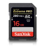 SanDisk 16 GB Extreme PRO SDHC/SDXC UHS-II Memory Card