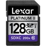 Lexar 128GB SDXC Memory Card Platinum II Class 10