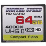 Digital Speed 4000X 64GB Professional High Speed Mach III 600MB/s Error Free (CF) HD Memory Card